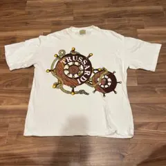 TRUSSARDI トラサルディ Tシャツ 白 XL 舵輪プリント ビンテージのサムネイル