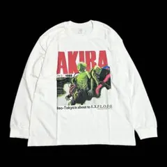 AKIRA ロングスリーブTシャツ 金田 アキラ ホワイト XL AKIRA ロングスリーブTシャツ 金田 アキラ ホワイト XL ビンテージ