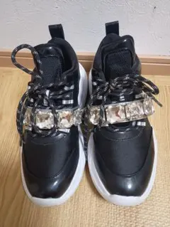 Rady ビジュー付き 厚底スニーカー ブラックのサムネイル