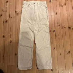 ベージュ コットン チノパン ストレートレッグ