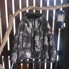 ZARAアブストラクトプリントパフジャケット サイズXL