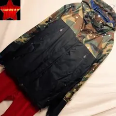 PONTAPES スノーボードウェア 上下セット セットアップ 迷彩 カモフラ柄