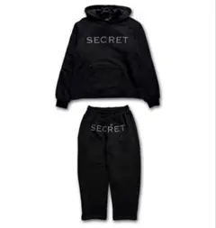SECRET 黒パーカー スウェット セットアップ - メルカリ
