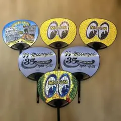 ムーンアイズ　MOONEYES 団扇 うちわ　6枚セットのサムネイル