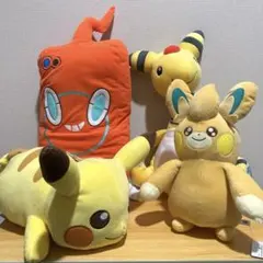 でんきタイプポケモン ぬいぐるみ 4点セット 新品 大きめ