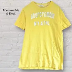 アバクロンビー&フィッチ Abercrombie ロゴTシャツ M イエローのサムネイル
