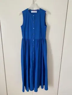 ebure ロンハーマン ノースリーブワンピース 青 - メルカリ