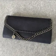 J&M DAVIDSON チェーンウォレット ショルダーバッグ レザー ネイビー 