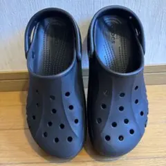 crocs クロックス 厚底サンダル ブラック W9