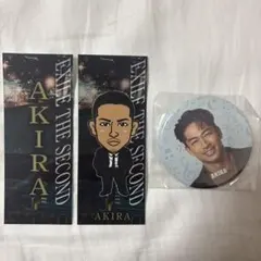 EXILE AKIRA 缶バッジ 千社札 3点まとめ売り