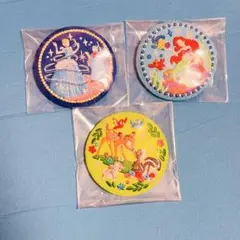 ディズニー 刺繍缶バッジ 3種セット