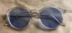 サングラス　クリアカラー　ブルーレンズ