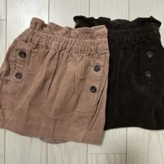 apres les cours コーデュロイミニスカート