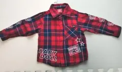 BABYDOLL チェックシャツ 90