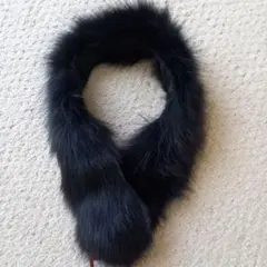 新品　未使用　Lucifer ブルーフォックスファー マフラー