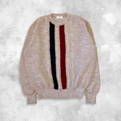 DUNLOP 90’s vintage ニット セーター ケーブル編み ベージュ