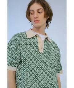 MONKEY TIME クラシックジャガード ポロシャツ size M
