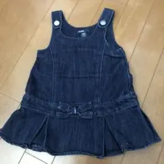 デニム 美品　ジャンパースカート 80