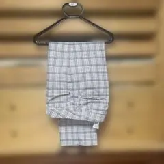 チェック柄 ストレートパンツ
