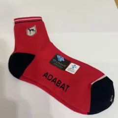 【新品】ADABAT ソックス レッド ネイビーのサムネイル