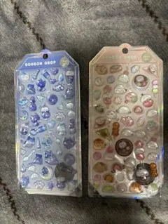 正規品株式会社クーリアもちもちよるねこBONBON DROP シールセット 2枚