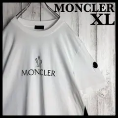 6237【XLサイズ・人気デザイン】モンクレール☆異素材切替バイカラーTシャツ