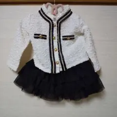 入園式 セレモニースーツ ツイード風 セットアップ 韓国子供服 90センチ