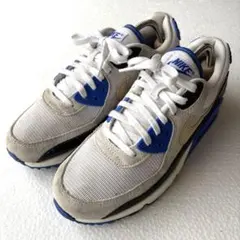 ナイキ エア マックス 90 プレミアム ホワイト レーサーブルー 26cm