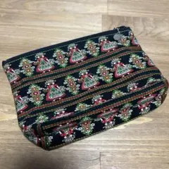 プチポワン　久家道子　チロリアン　刺繍ポーチ メイクポーチ　レトロ