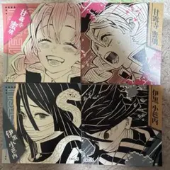 鬼滅の刃　スクエアステッカーコレクション　甘露寺蜜璃　伊黒小芭内 4点セット