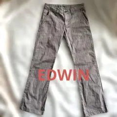EDWIN エドウィン グレー系チェック カジュアルパンツのサムネイル