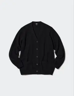 UNIQLO Vネックカーディガン ブラックのサムネイル