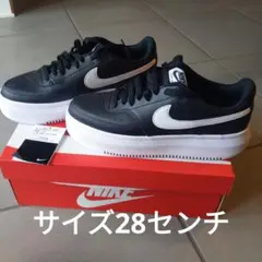 ナイキコート ビジョン アルタ 白黒　28cm