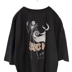ナイトメアビフォアクリスマス ジャック ゼロ Tシャツ ブラック ホラー