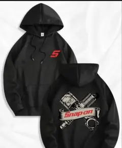 Snap-on ブラック パーカー　日本サイズ X L
