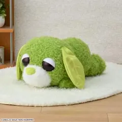 お茶犬 リョク 寝そべりぬいぐるみ L