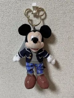 ミッキーマウス 制服ルック ぬいぐるみキーホルダー キーチェーン