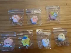 スクイーズ　ぷにぷに肉球3個 +ひよこ2個+星1個+猫1個　合計7個セット