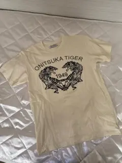 Onitsuka Tiger 刺繍Tシャツ Sサイズ アイボリー