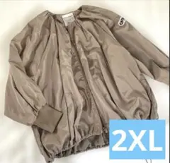 美品✨アウトドアプロダクツ　ノーカラーブルゾン ゆったりアウター 2XL ３L