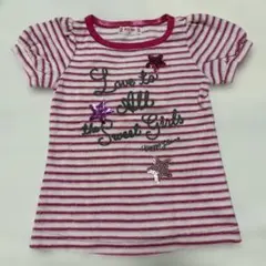 mezzo piano ストライプ Tシャツ 100cm