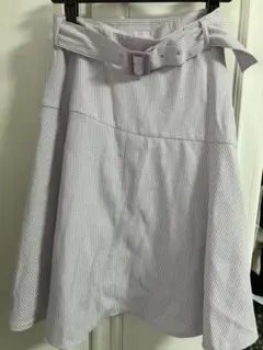 スカート　ギンガムチェック　ラベンダー　紫　ミッシュマッシュ