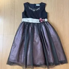 黒と紫のグラデーションドレス