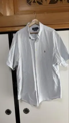 ポロラルフローレン　ストライプ　オーバーサイズ　半袖シャツ　17 1/2