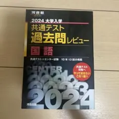 河合塾 2024大学入学 共通テスト 過去問レビュー 国語 書き込みなし