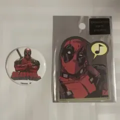 デッドプール　ステッカー　缶バッジ　セット　おまけ付き