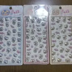 きゅるるぷくぷくキャンディーシール ブルー ベージュ ピンク