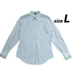 新品未使用 Paul Smith コレクション ストライプ長袖シャツ 日本製 L