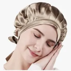 ナイトキャップ 6Aクラスシルク100% ヘアキャップ 美髪 摩擦軽減 頭皮保湿