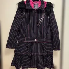 【パンク】アルゴンキン　ロングコート　ピンクチェック パンク】アルゴンキン ロングコート ピンクチェック Pink check